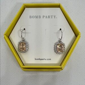 Peach Topaz Earrings